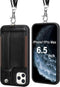 TOOVREN Phone Cover for iPhone 11 Pro Max Wallet Case with Card Holder PU Leather Kickstand Fits iPhone 11 Pro Max Case with Strap Stand Adjustabl...